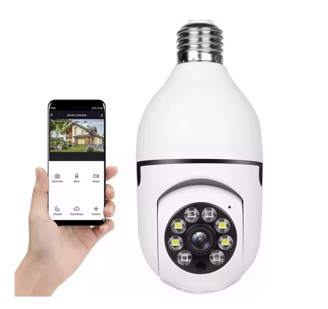 Cámara Bombillo De Seguridad 360° Girato disponible en Yaxa Colombia